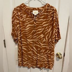 Maeve by Anthropologie “tiger” stripe shirt